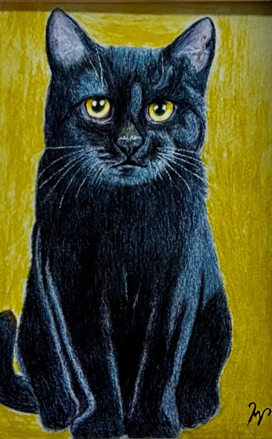 猫の絵「おかえりなさい」