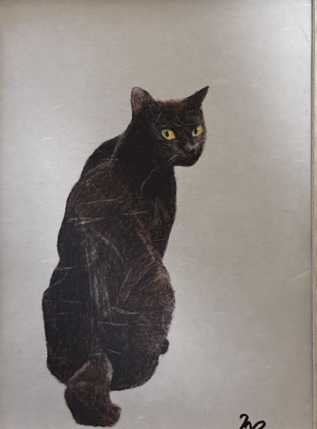 黒猫クロの絵
